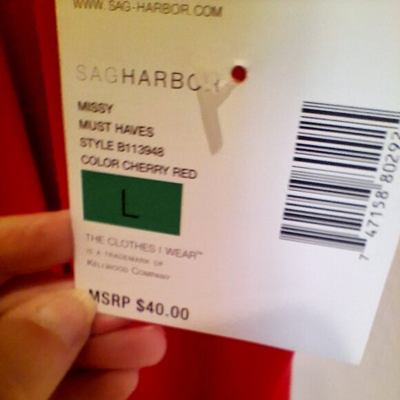 Sag Harbor Open Front Cardigan with Attached Tank Top - Picture 4 of 4